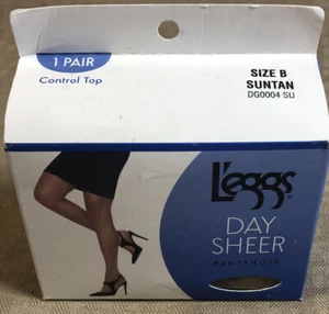 Leggs pantyhose control top suntan sz B one pair unopened - Picture 1 of 2