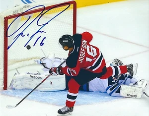 Signed  8x10 JACOB JOSEFSON  New Jersey Devils Photo - COA - Picture 1 of 1