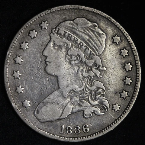 1836 Capped Bust Silver Quarter CHOICE VF E402 TCNF Cover