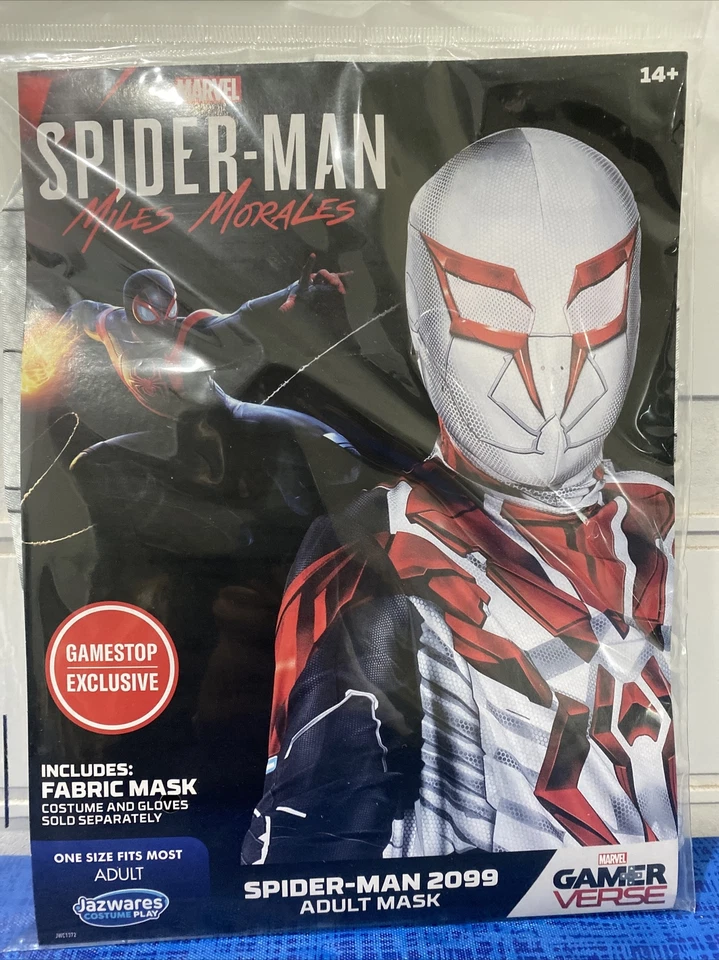 Spider-Man Miles Morales Spider-Man 2099 Adult Fabric Mask (Jazwares) GSE -