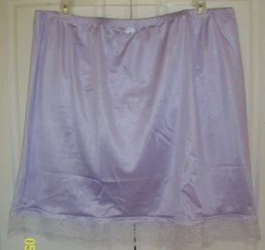 ORCHID Tricot 2 LAYER SLIP & PANTY COMBO * 3X 40-50" Waist * Slip Length 22" - Picture 1 of 4