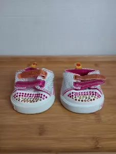 Build a Bear Skechers Shoes BAB Girls Sneaker Twinkle Toes Stars Glitter Sequin - Picture 1 of 6