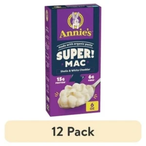 (12 pack)  Mac, Macaroni And Cheese, Shells and White Cheddar, 6 oz - Picture 1 of 9