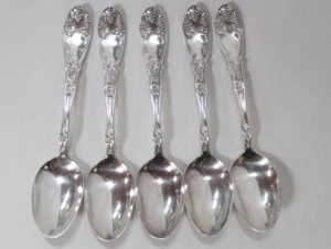 5 pcs. Wm. A. Rogers La Concorde 6" Grape Pattern Spoon - Picture 1 of 8