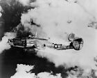 B-24 Liberator Burning In The Air Over Austria 8X10 World War Ii Ww2 Photo