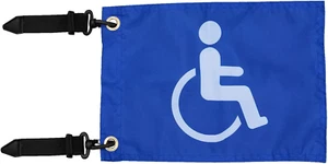 Einfache Installation Golfwagen Flaggenhalter, elastischer Gurt Halterung mit 6 * 9" Handi - Bild 1 von 12
