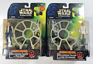 Star Wars 1997 Han Solo and Luke Skywalker Gunner Station Lot - Picture 1 of 3