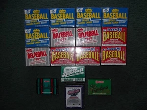 FACTORY SEALED SET LOT-TOPPS TRADED, UPPER DECK FE, DONRUS ROOKIES, FLEER UPDATE - Picture 1 of 2