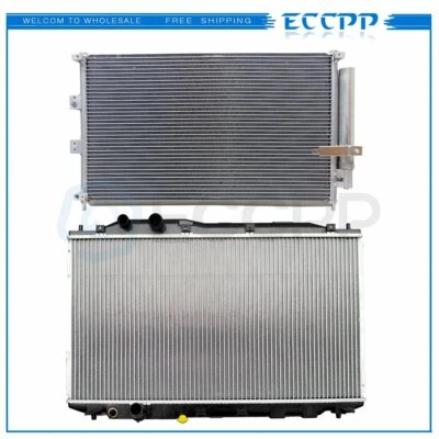 Aluminum Radiator & AC Condenser Cooling Kit For 2006-2011 Honda Civic 1.8L - Image 1 of 4