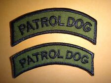 2 Vietnam War US Army PATROL DOG Subdued Arcs Patches