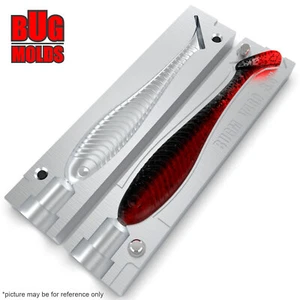 Bait DIY Fishing Mold Soft Plastic Baits Lure Plastisol Bass VibroWave - Picture 1 of 3