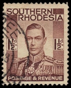SOUTHERN RHODESIA 44 (SG42) - King George VI "1937 Red Brown" (pf2049) - Picture 1 of 1