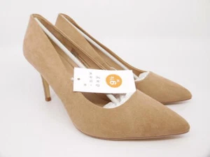 A New Day Women's Gemma Wide Pointed Toe Pumps - Pecan 9.5W Size 9.5 Wide - Picture 1 of 2