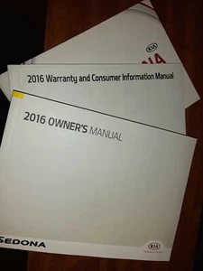 2016 KIA SEDONA OWNER'S MANUAL KIT - Picture 1 of 1