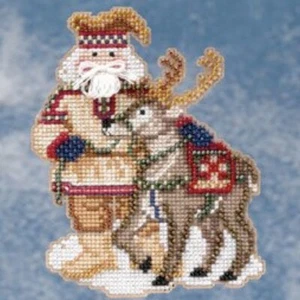 Lapland Santa Bead Ornament Kit Mill Hill 2009 Arctic Circle Santas - Picture 1 of 3