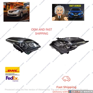 Front Projector Headlight LAMP PAIR (LH+RH) Fit For Suzuki Baleno 2015 To 2022 - Picture 1 of 9