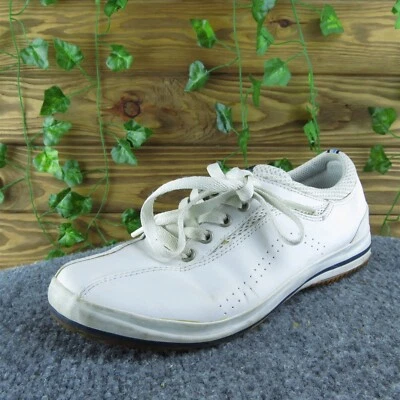 Keds  Women Sneaker Shoes Size 7.5 Medium White Leather Lace Up - Image 1 of 4