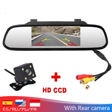 Rétroviseur avec caméra de sauvegarde arrière kit 4,3" voiture parking LCD