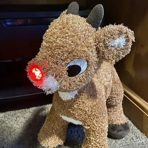 Build a Bear Rudolph das Rentier mit der roten Nase Leuchtnase Urlaub Stofftier 2010 - Bild 1 von 7