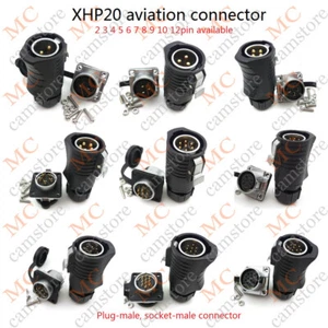 XHP20 2Pin~12Pin Waterproof Connector,Power Bulkhead RV Solar Panel Plug,IP67  - Picture 1 of 22