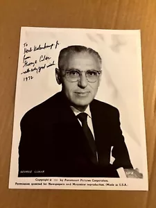 George Cukor Very Rare Autographed 8/10 Photo '72 Director Gaslight PA Story - Picture 1 of 7