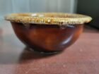 Vintage Hull Oven Proof Brown Drip Bowl 5.5"Dia X 2.25"H  Has 1 Tiny Chip