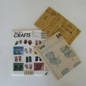 McCalls Crafts Stiefel Tiermuster 5131 acht Stile Neugeborene bis 12 Monate UNCUT - Bild 1 von 10