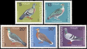 Bulgaria # 2974 - 2978 aves - palomas 1984 como nuevo nunca montado conjunto completo - Imagen 1 de 1