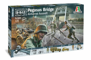 Italeri D-Day Pegasus Bridge Airborne Assault Bausatz 1:72 Model Kit Art 6194