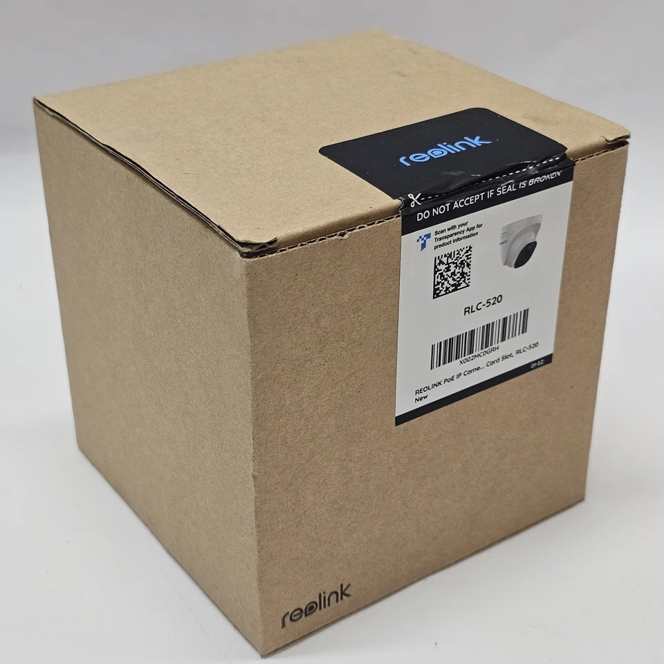 Reolink PoE IP Camera Model RLC-520 5MP HD Security Camera NEW IN BOX SEALED - Image 1 of 2