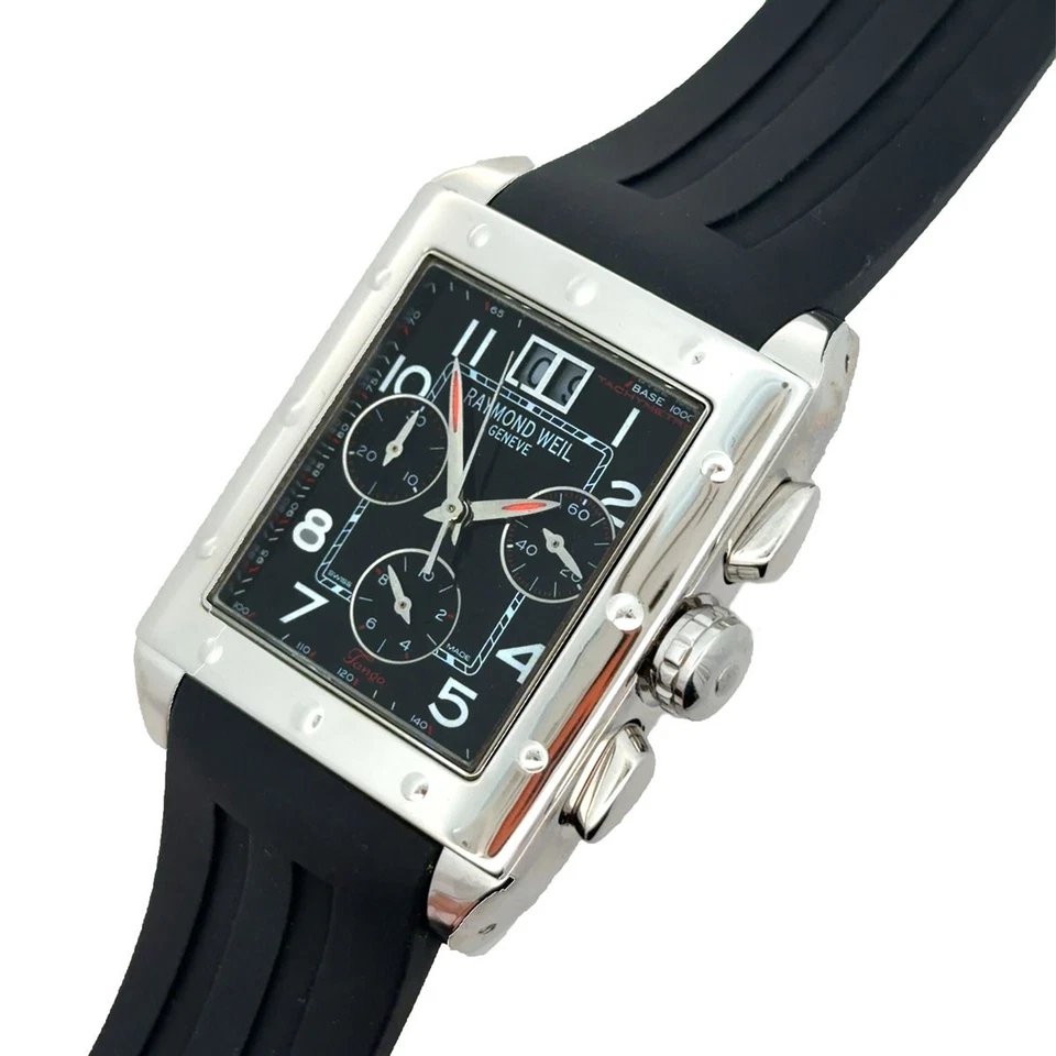 Reloj Raymond Weil Tango Hombre Cuarzo Negro Banda Goma 4881-SR-05200 Foto 1 de 1