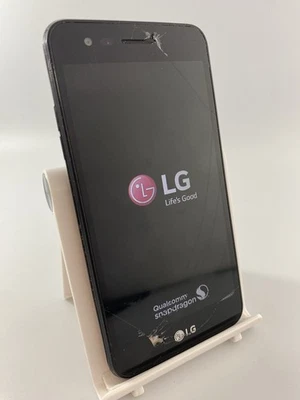 LG K4 2017 Black Unlocked 8GB 5.0" 5MP Android Smartphone Cracked Fault #C03 - Image 1 of 4