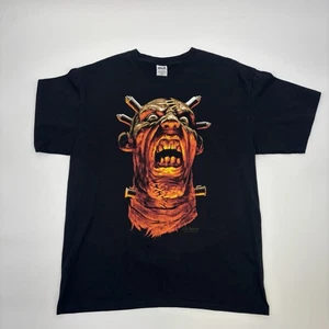 Vintage Frankenstein Horror Grafik T-Shirt Erwachsene XL Wes Benscoter Y2K Vintage Amboss - Bild 1 von 7