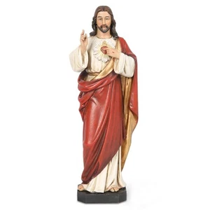 BC Catholic Sacred Heart of Jesus Statue, Jesus Christ Home Decor, Catholic C... - Picture 1 of 7