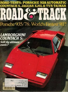 ROAD & TRACK ~ Dec 1978 ~ Lambo Countach S, Porsche 935/78, Jaguar XJ6L, TVR - Picture 1 of 2
