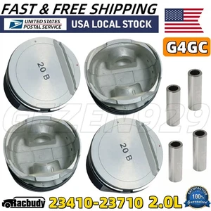 4* New G4GC Engine Pistons Kit For Hyundai Elantra Tiburon Kia Spectra Soul 2.0L - Bild 1 von 11