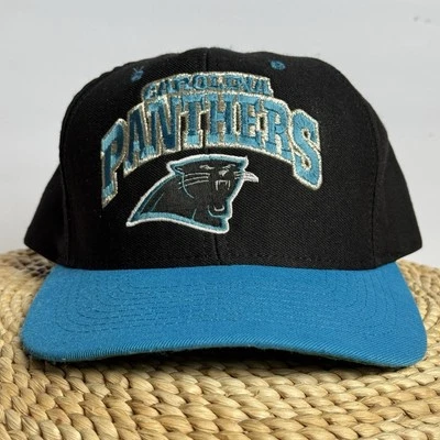 Vintage Carolina Panthers Nutmeg NFL Snapback Hat Cap Wool Poly - Image 1 of 4