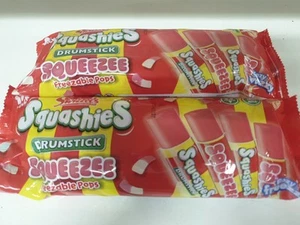 24 Drumsticks Freezable freezy ice pops Lollies Tip Tops Pack 12X2 Squeezee Rasp - Picture 1 of 9