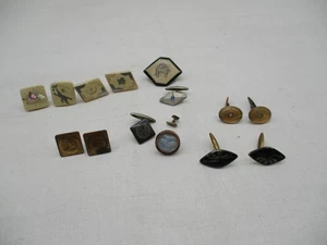 Konvolut Manschettenknöpfe „versilbert vergoldet Perlmutt etc“ ~ 1900/1950 - Bild 1 von 7