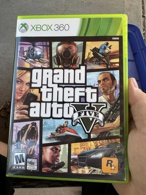 Grand Theft Auto v 5 Microsoft Xbox 360 (2013) Complete in Box with Manual - Image 1 of 3