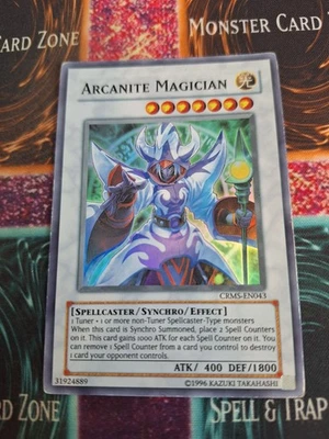 Yugioh Arcanite Magician CRMS-EN043 Super Rare Unlimited LP/MP - Image 1 of 4