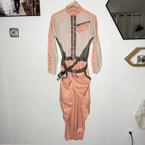 Nike Air Jordan Future Primal Flight suit Jumpsuit Apricot And Beige Womens XS - Picture 1 of 16