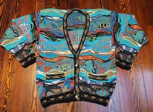 Coogi Australia Cardigan Sweater Tag size XL - Picture 1 of 7