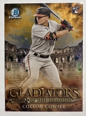 2024 Bowman Chrome Colton Cowser RC Gladiators of the Diamond /50 Case Hit - Image 1 of 2