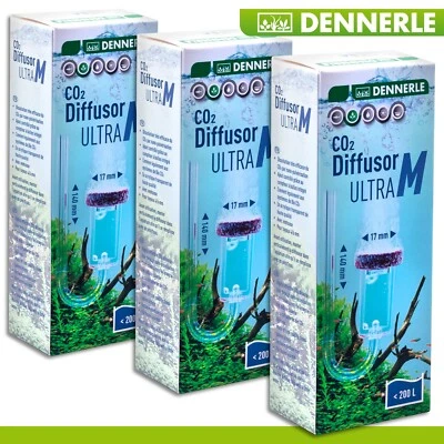 3 X DENNERLE CO₂ Diffuseur Ultra M Premium Nano Atomisation Eau Douce Aquarium - Photo 1/2
