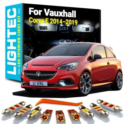 LED Interior Light Bulb Kit For Opel Vauxhall Corsa E 2015 2016 2017 2018 2019 - Image 1 of 4