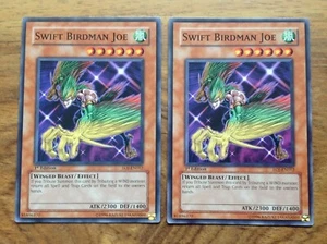 Lovely conditiYu-Gi-Oh x 2 Swift Birdman Joe EOJ-EN012 1st Edition. Free Postage - Picture 1 of 3