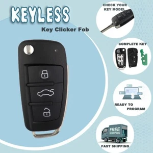 Replacement For Audi 8P0 837 220 E, G Fits A3 A4 A6 315mhz Remote Car Key Fob 3B - Picture 1 of 6
