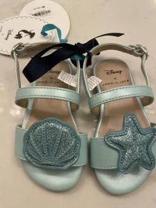Janie and Jack Disney The Little Mermaid Collection Sandals. - Picture 1 of 4