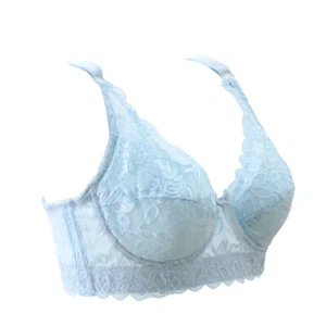 Gathered Adjustable Wire-Free Lace Bra Ultra-thin Breathable Women's Underwear - Bild 1 von 20